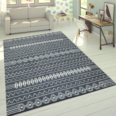 MRIC Grey Cotton Carpet(5 cm,  X 8 cm, Rectangle)