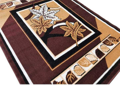 Samjeeda Handloom carpets Brown Acrylic Carpet(8 cm,  X 11 cm, Rectangle)