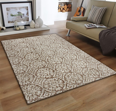 Multitex Brown Polyester Carpet(150 cm,  X 60 cm, Rectangle)