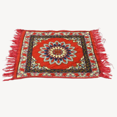 V.R.ENTERPRISES Red Velvet Carpet(60 cm,  X 60 cm, Square)