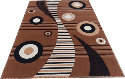 Shag Weaving Gold Polypropylene Carpet(6 ft,  X 8 ft, Rectangle)