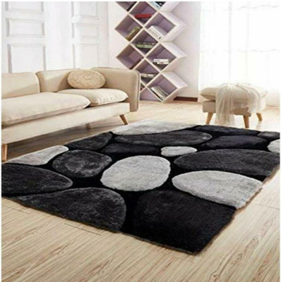 shopgallery Multicolor Polyester Carpet(4 ft,  X 6 ft, Rectangle)
