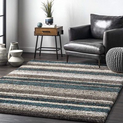 AyanCarpets Multicolor Polyester Carpet(6 ft,  X 8 ft, Rectangle)