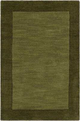 Surya Living Dark Green Wool Carpet(2 ft,  X 3 ft, Rectangle)