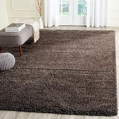 HR CARPET Brown Polyester Carpet(3 ft.,  X 5 ft., Rectangle)