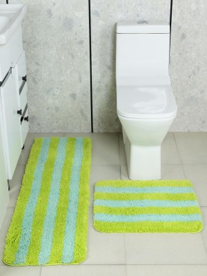 Saral Home Green Polyester Runner(40 cm,  X 100 cm, Rectangle)