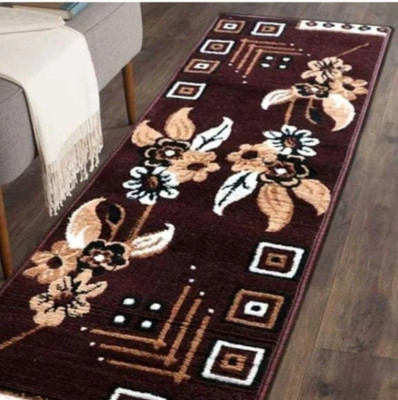 AFASHANA 45 cm  X 150 cm Polyester Runner(Rectangle, Brown)