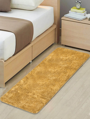 Saral Home Gold Polyester Runner(45 cm,  X 120 cm, Rectangle)