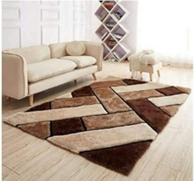 RM Handloom Multicolor Polyester Carpet(121.92 cm,  X 182.88 cm, Rectangle)