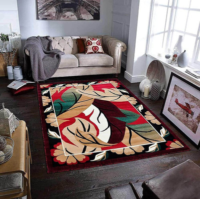 KAYNAT CARPET Multicolor Wool Carpet(7 cm,  X 5 cm, Rectangle)