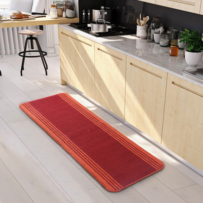 Saral Home Maroon Polypropylene Runner(40 cm,  X 120 cm, Rectangle)