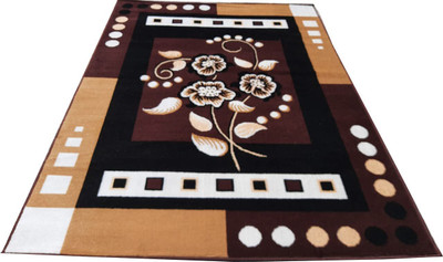 aliyacarpet Multicolor Acrylic Carpet(3 cm,  X 5 cm, Rectangle)