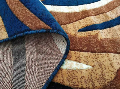 Acarpet Blue Silk Carpet(5 ft,  X 7 ft, Rectangle)