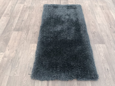 Shag Weaving Grey Polyester Carpet(2 ft,  X 3 ft, Rectangle)
