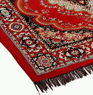 Shreejee Maroon Jute, Blended Carpet(150 cm,  X 210 cm, Rectangle)