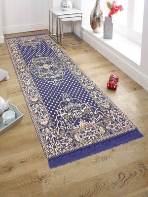 Nirmal Home Blue Cotton Runner(65 cm,  X 180 cm, Rectangle)