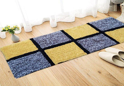 RRcrafts 2 cm  X 4 cm Cotton Runner(Rectangle, Multicolor)