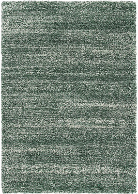Acarpet Green Polyester Carpet(5 ft,  X 7 ft, Rectangle)