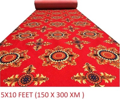 Scarpet Red Synthetic Carpet(152 cm,  X 304 cm, Rectangle)