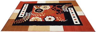 HassanCarpet 5 cm  X 7 cm Silk Carpet(Rectangle, Multicolor)