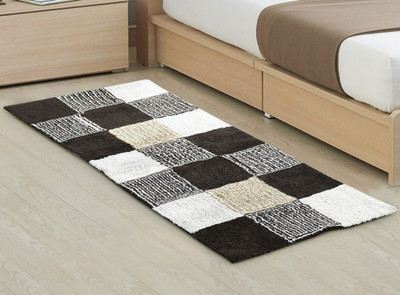 RRcrafts 2 cm  X 4 cm Cotton Runner(Rectangle, Multicolor)