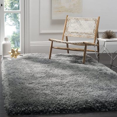 TAHNOORCARPET 90 cm  X 150 cm Polyester Carpet(Rectangle, Grey)