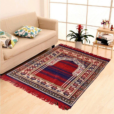 Maa sharda Maroon Chenille Carpet(2 ft,  X 4 ft, Rectangle)
