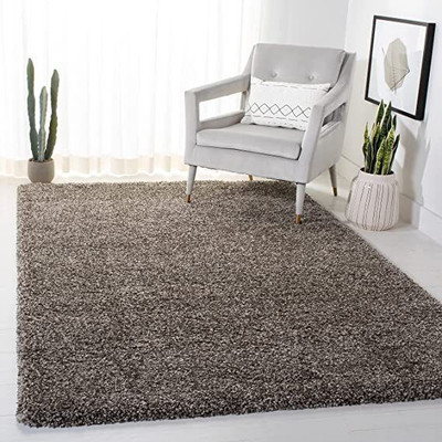 Zamarug 120 cm  X 180 cm Polyester Carpet(Rectangle, Silver)