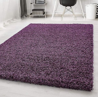 KAALENRIDE 90 cm  X 150 cm Polyester Carpet(Rectangle, Purple)