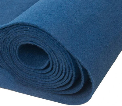 AfCarpets Blue Synthetic Carpet(152 cm,  X 762 cm, Rectangle)