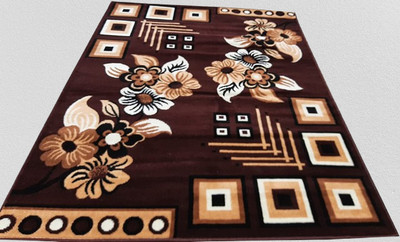 GHCARPETS 180 cm  X 240 cm Acrylic Carpet(Rectangle, Brown)