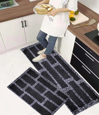 ROUSN Multicolor Cotton Carpet(40 cm,  X 120 cm, Rectangle)