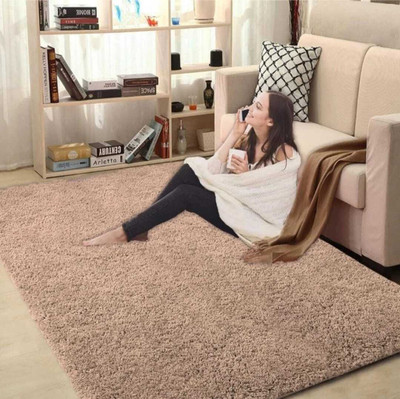 Samjeeda Handloom carpets Beige Silk Carpet(90 cm,  X 150 cm, Rectangle)