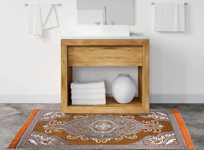 AAZEEM Multicolor Polyester Area Rug(152 cm,  X 90 cm, Rectangle)