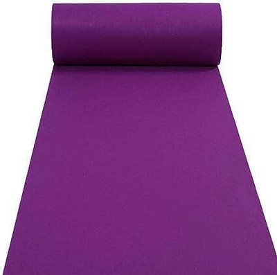 Kavi Handloom 152.4 cm  X 762 cm Polyester Carpet(Rectangle, Purple)