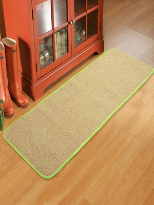 Saral Home Green Cotton Runner(1 ft,  X 4 ft, Rectangle)