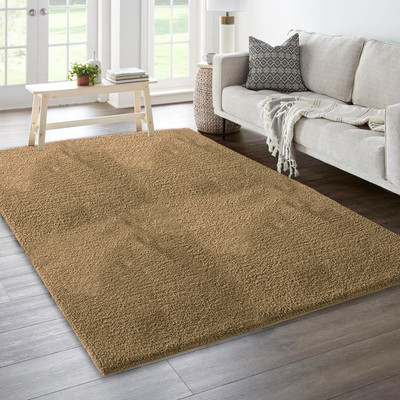 Acarpet Gold Polyester Carpet(120 cm,  X 180 cm, Rectangle)
