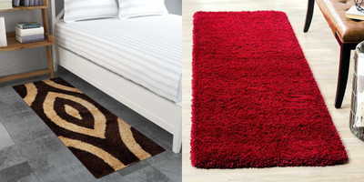 MY HOME 60.96 cm  X 152.2 cm Polyester Carpet(Rectangle, Multicolor)