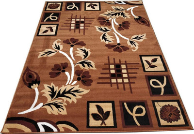 HassanCarpet 5 cm  X 7 cm Silk Carpet(Rectangle, Multicolor)