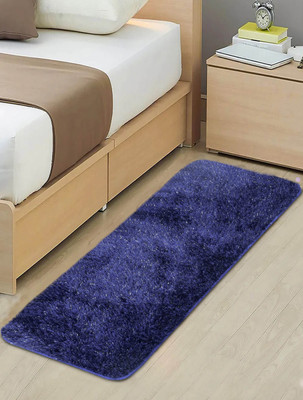 Saral Home Blue Polyester Runner(45 cm,  X 120 cm, Rectangle)