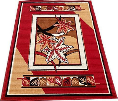 KAYNAT CARPET Red, Multicolor Acrylic, Silk Carpet(5 cm,  X 7 cm, Rectangle)
