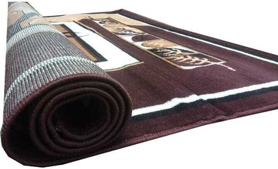 Samjeeda Handloom carpets Brown Acrylic Carpet(5 cm,  X 7 cm, Rectangle)