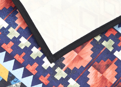 AAZEEM Multicolor Velvet Runner(1 cm,  X 4 cm, Rectangle)