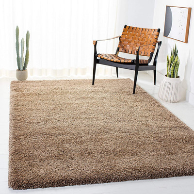 Shag Weaving Gold Polyester Runner(60 cm,  X 180 cm, Rectangle)