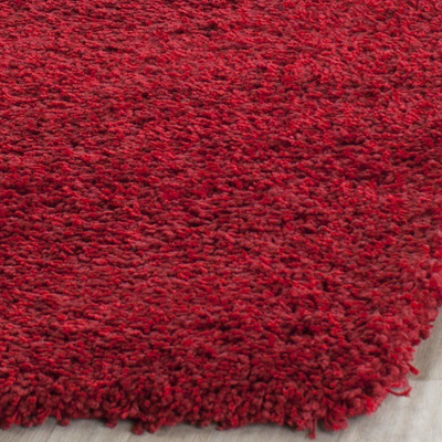 Acarpet Red Polyester Runner(2 ft,  X 8 ft, Rectangle)