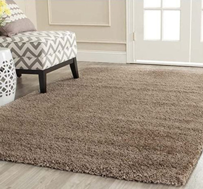 RM Handloom Beige Polyester Carpet(121.92 cm,  X 182.88 cm, Rectangle)