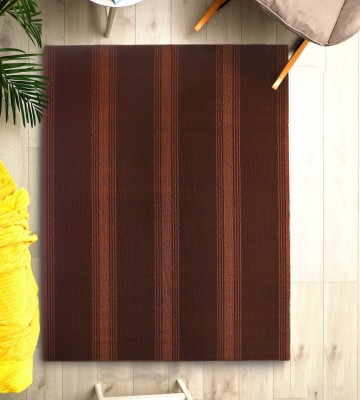 Saral Home Brown Polypropylene Carpet(4 cm,  X 6 cm, Rectangle)