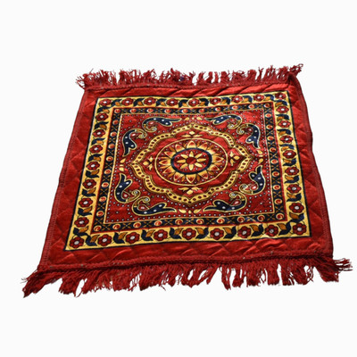 V.R.ENTERPRISES Red Velvet Carpet(60 cm,  X 60 cm, Square)