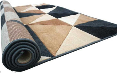 Ra handloom carpet Peach Silk Carpet(120 cm,  X 150 cm, Rectangle)