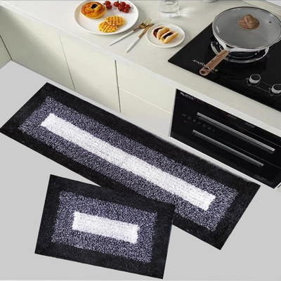 ROUSN Multicolor Cotton Carpet(40 cm,  X 120 cm, Rectangle)